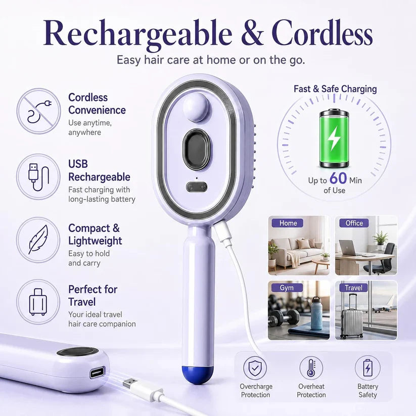 3-in-1 Electric Spray Massage & Self-Cleaning Brush